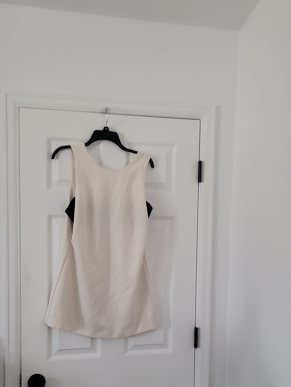 Zara Cream Mini Dress with Black Side Insets